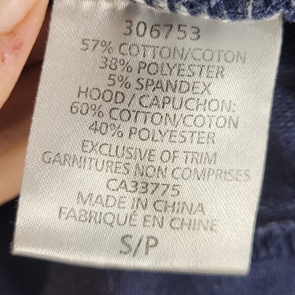 Roots Active Women's Blue Votton Blend Long Sleeve Pockets Hooded Sweatshirt S - Picture 4 of 11